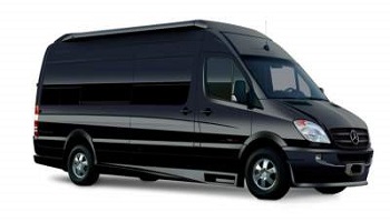 corporate and employee shuttle with sprinter van